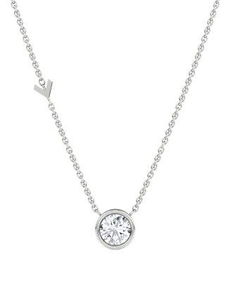 Arrow Station Necklace in 14K Gold by VRAI