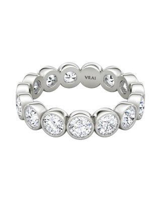 Bezel Eternity Band Ring  in 18K Gold by VRAI