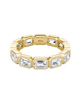 Bezel Eternity Band in 18K Yellow Gold by VRAI