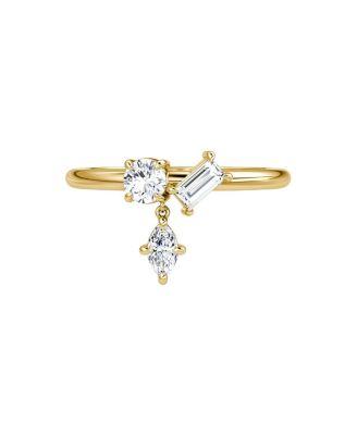Falling Star Ring in 14K Gold by VRAI
