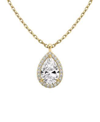 Halo Pendant in 14K Gold by VRAI