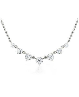 Linked Lab-Grown Diamond Tennis Necklace in 14K White Gold by VRAI