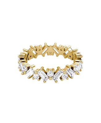 Mixed Shape Eternity Band in 18K Yellow Gold by VRAI