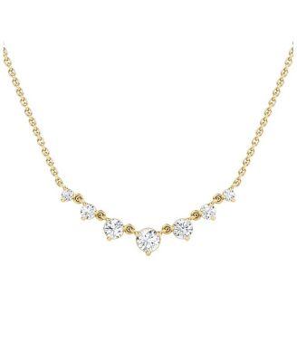 Petite Linked Tennis Necklace in 14K White Gold and 14K Yellow Gold by VRAI