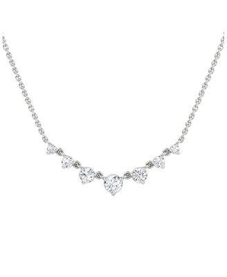 Petite Linked Tennis Necklace in 14K White Gold and 14K Yellow Gold by VRAI