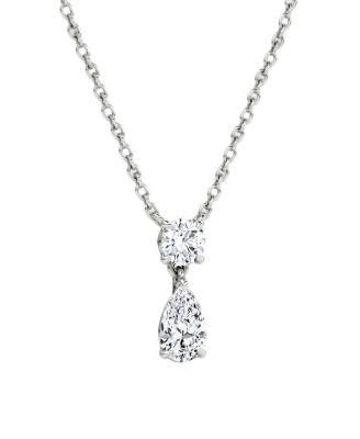 Signature Duo Drop Necklace in 14K Yellow Gold by VRAI