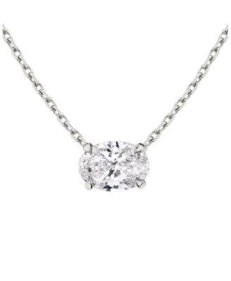 Solitaire Necklace in 14K Gold by VRAI