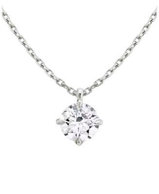 Solitaire Pendant in 14K Gold by VRAI