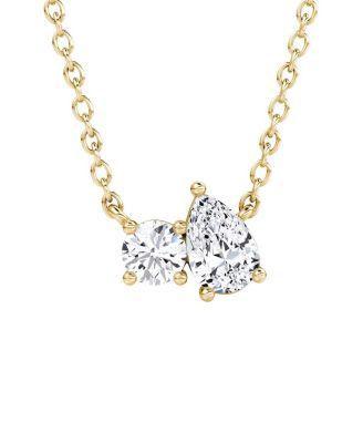 Toi et Moi Necklace in 14K Gold by VRAI