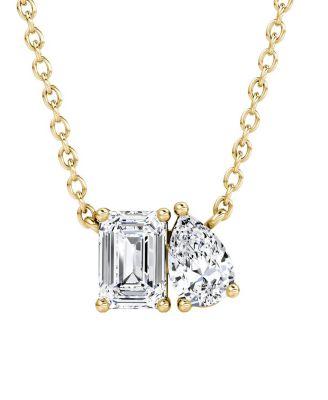 Toi et Moi Necklace in 14K Gold by VRAI