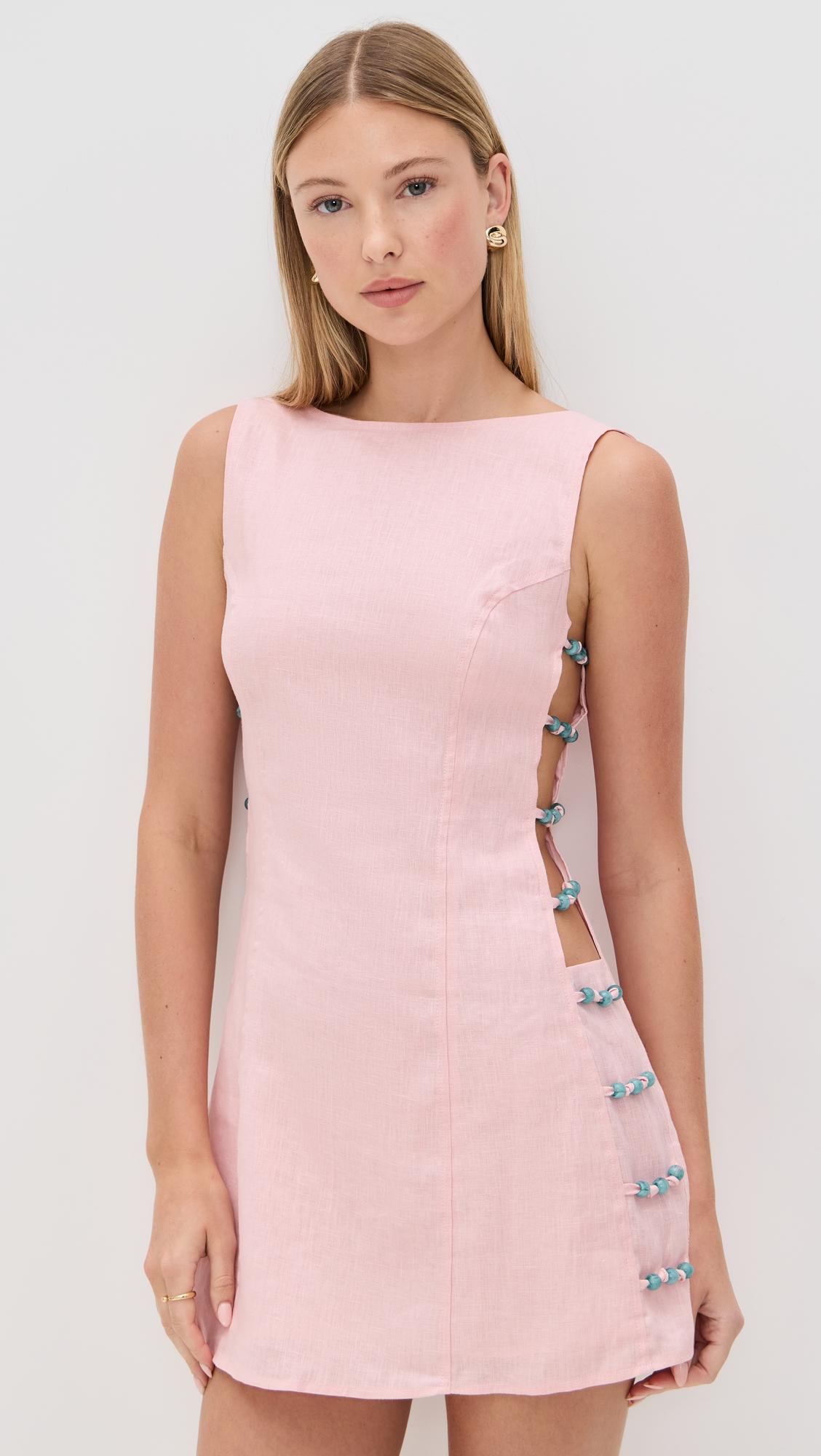 Tia Linen Mini Dress by VRG GRL