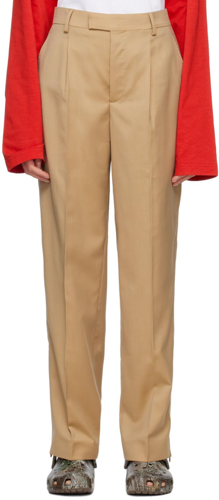 Tan Tailored Trousers by VTMNTS
