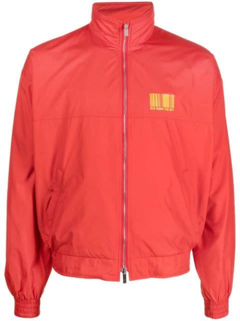 barcode-print track jacket by VTMNTS