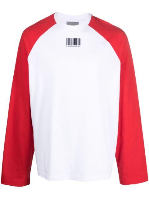 colour-block cotton jumper by VTMNTS