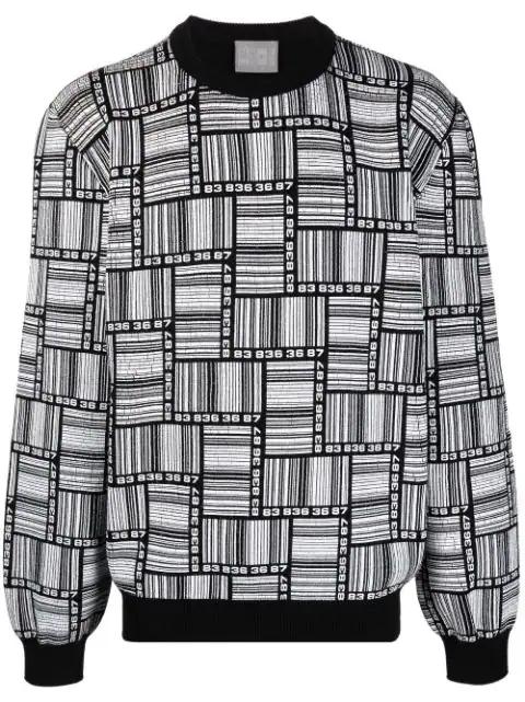 crew neck patterned jumper by VTMNTS