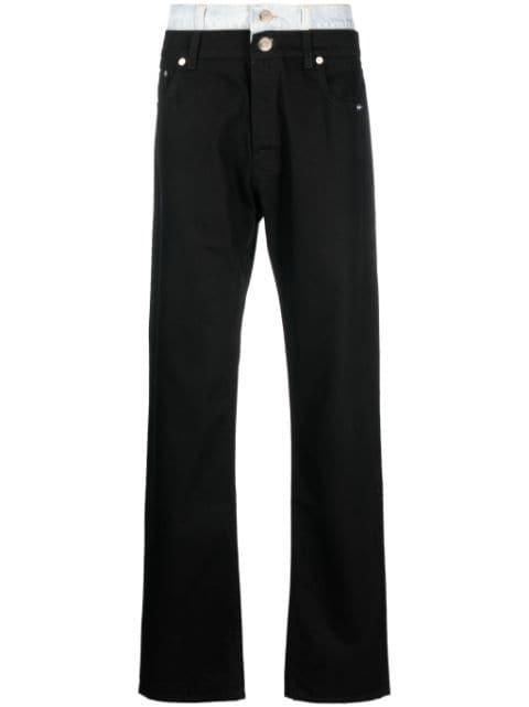 double-layer straight-leg jeans by VTMNTS