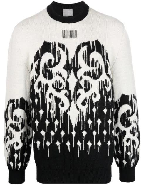 drip-print jumper by VTMNTS