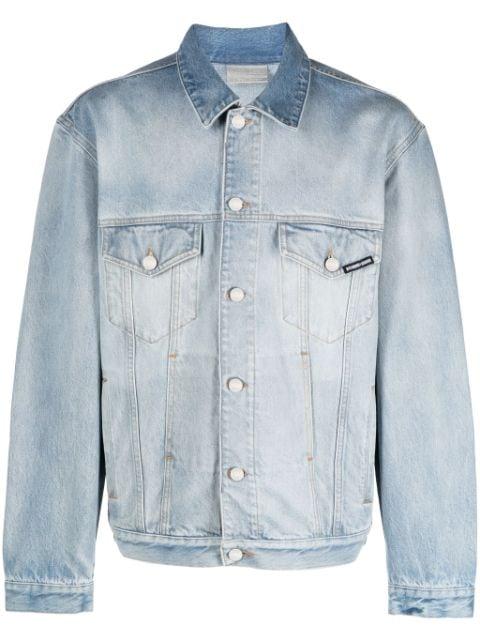 logo-embroidered denim jacket by VTMNTS