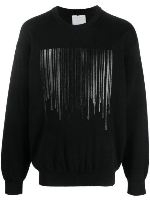 logo-print knit sweater by VTMNTS