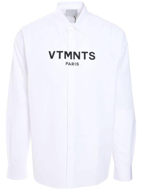 logo-print shirt by VTMNTS