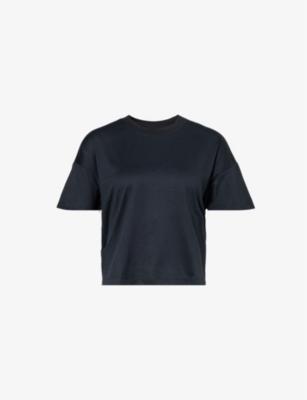 Energy brand-patch boxy-fit stretch-jersey T-shirt by VUORI