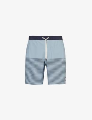 Kore colour-blocked regular-fit stretch-recycled-polyester blend shorts by VUORI