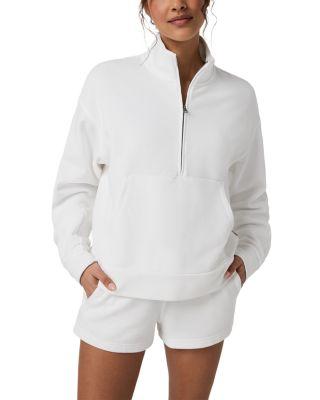 Piqu&eacute; Fleece Half Zip Sweatshirt by VUORI