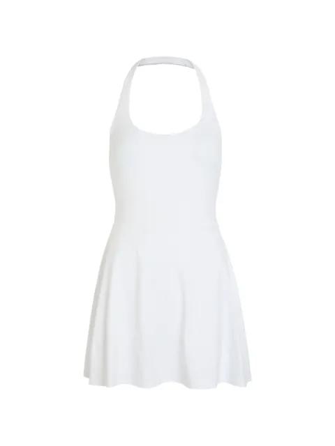 Tiebreak halterneck flared mini dress by VUORI