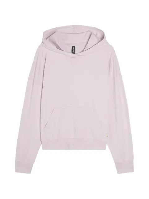 logo-patch jersey hoodie by VUORI