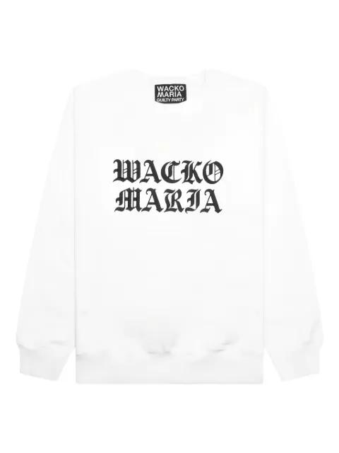 embroidered crew neck sweatshirt by WACKO MARIA