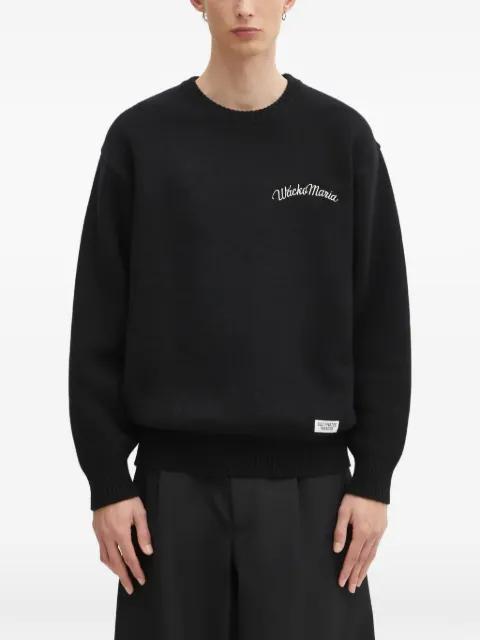 logo-embroidered sweater by WACKO MARIA