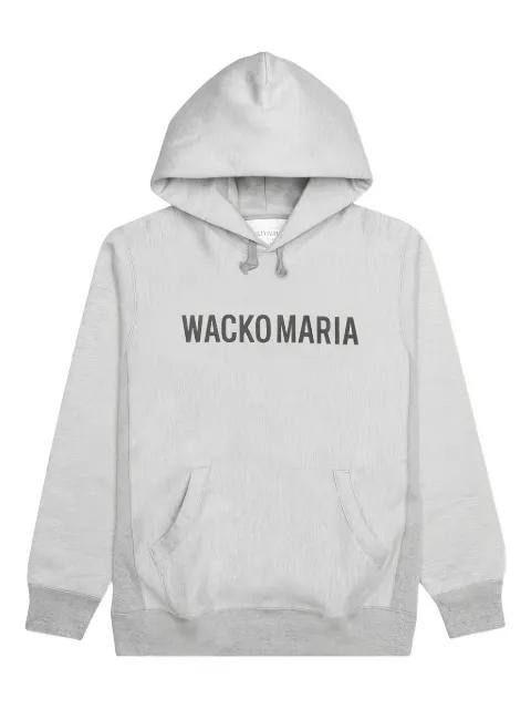 logo pullover hoodie by WACKO MARIA