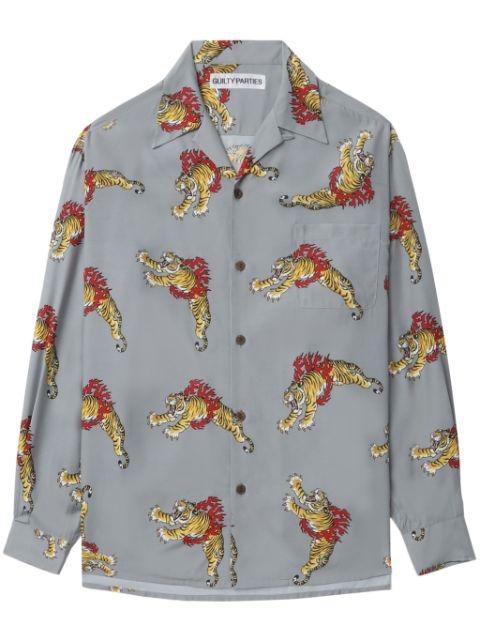 x Tim Lehi tiger-print shirt by WACKO MARIA
