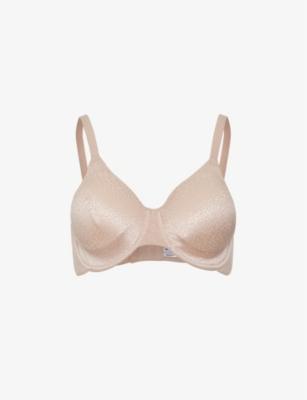 Back Appeal polka-dot soft-cup stretch-woven bra by WACOAL