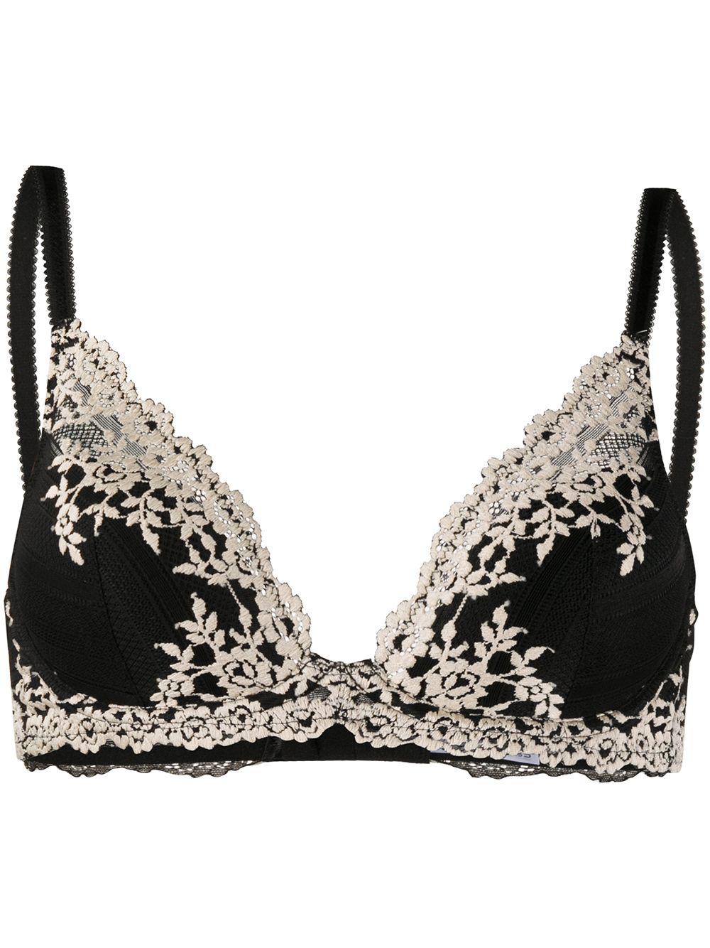 Embrace Lace plunge underwire bra by WACOAL