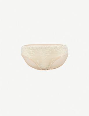 Embrace Lace stretch-lace bikini briefs by WACOAL