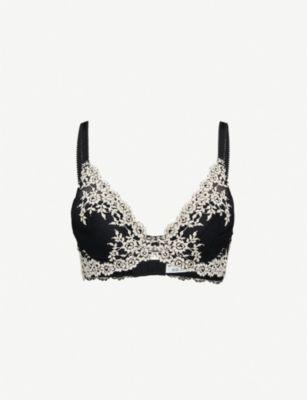 Embrace Lace stretch-lace plunge underwired bra by WACOAL