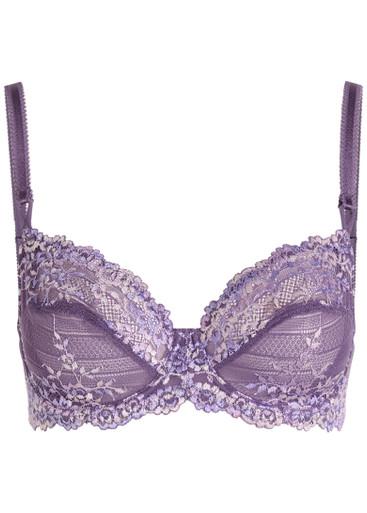 Embrace embroidered lace underwired bra by WACOAL