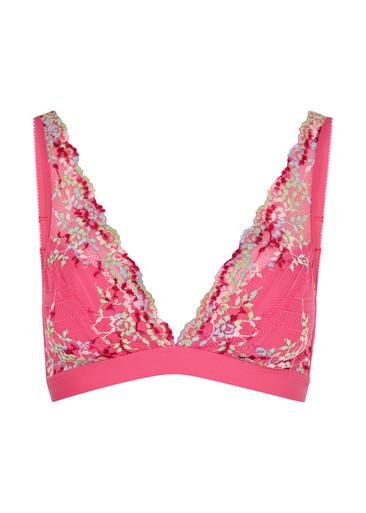 Embrace floral-embroidered lace soft-cup bra by WACOAL