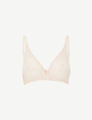 Halo stretch-lace moulded underwired bra by WACOAL