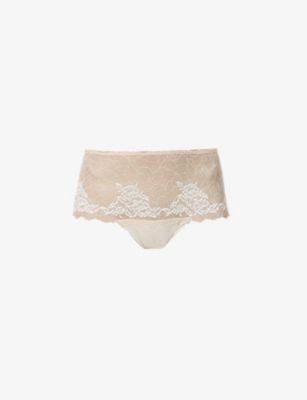Lace Perfection mid-rise stretch-lace briefs by WACOAL