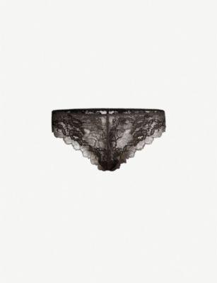 Lace Perfection stretch-lace tanga briefs by WACOAL