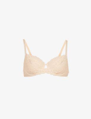Raffiné floral-embroidered stretch-lace bra by WACOAL