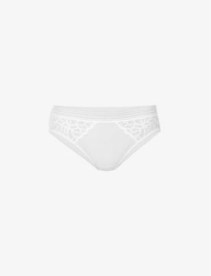 Raffiné mid-rise lace stretch-woven briefs by WACOAL