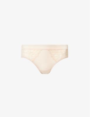 Raffiné mid-rise lace stretch-woven briefs by WACOAL