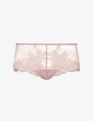 Vivid Attraction Lace And Mesh Tanga Briefs by WACOAL