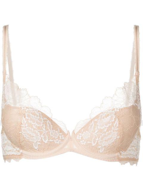 lace-detail moulded bra by WACOAL