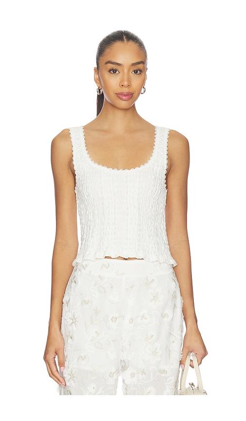 Waimari Vela Top in White by WAIMARI