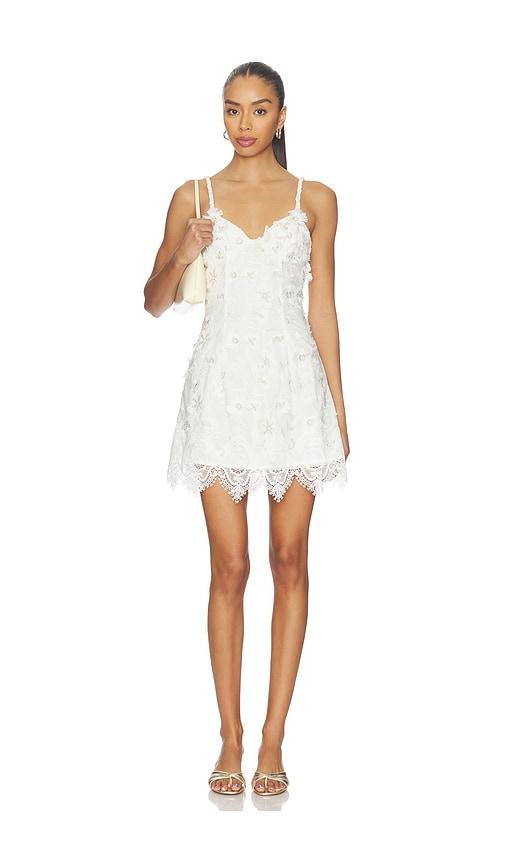 Waimari Voile Mini Dress in White by WAIMARI