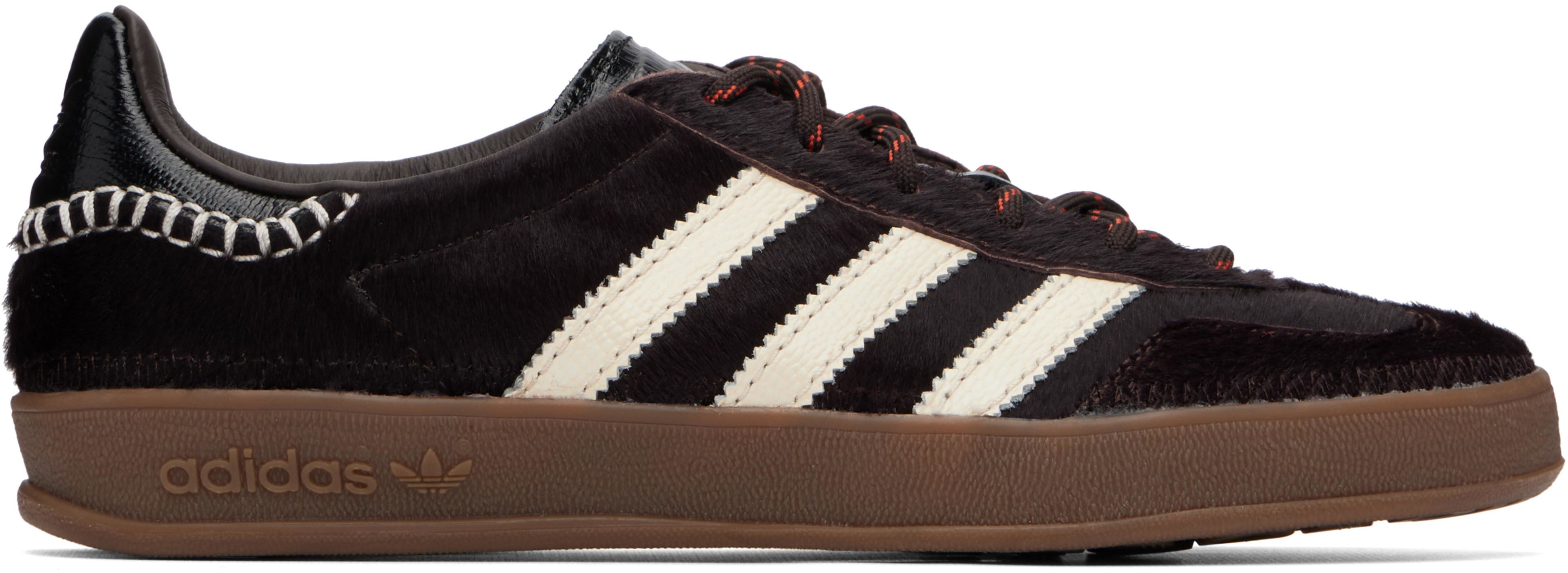 Black adidas Originals Edition Gazelle Pony Sneakers by WALES BONNER